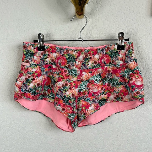 lululemon athletica Other - Lululemon Shanti Surf Shorts Flowabunga Floral Bleached Coral Reversible